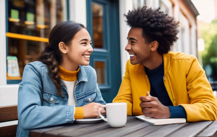 언어 교육의 의미론적 접근 - **Prompt 1: The Essence of Language and Cultural Connection**
    "A young adult, approximately 18-2...